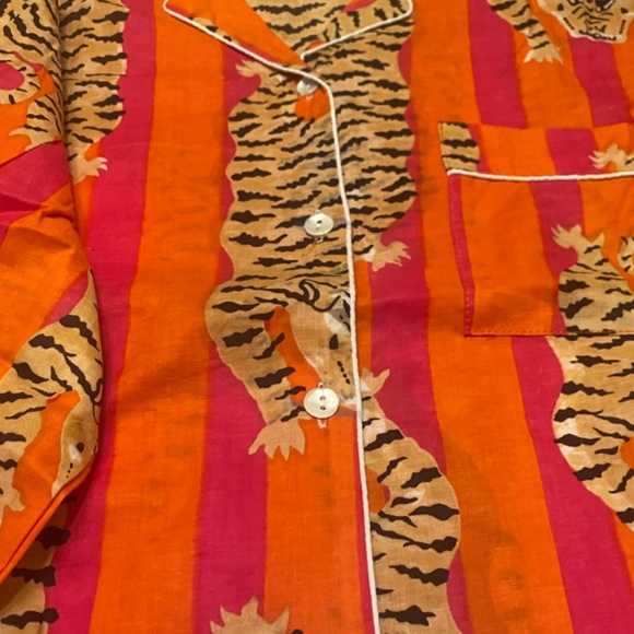 NWOT Handmade Hand block Cotton Pajama Set - Picture 4 of 5